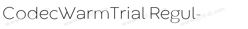 CodecWarmTrial Regul字体转换 CodecWarmTrial Regul字体转换